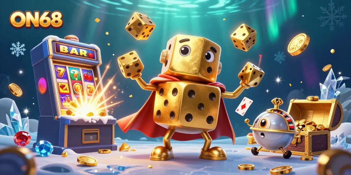 Experience the thrill of gaming at ON68 with vibrant scenes of dynamic casino action.