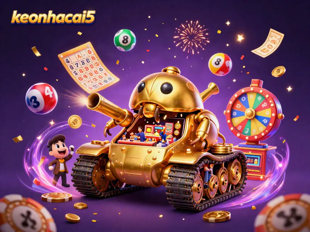 Engage in thrilling keno action with keonhacai5's vibrant casino world featuring dynamic lottery elements.