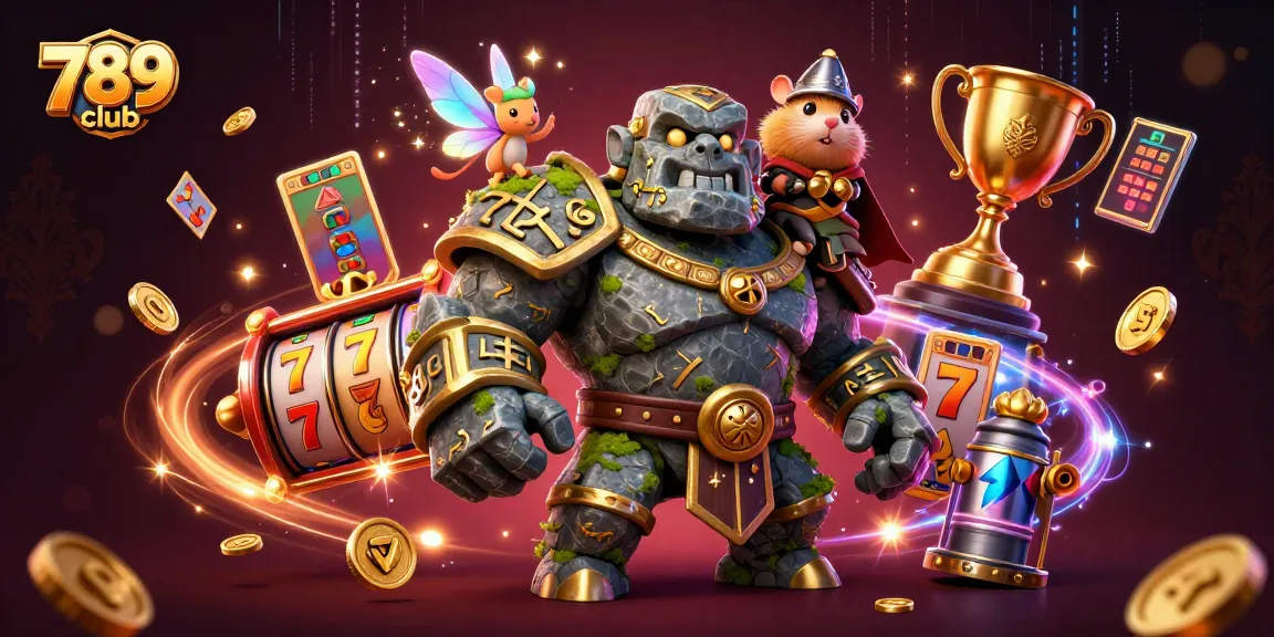 Experience the thrill of the 789 club with dynamic casino elements and vibrant characters in a rich 3D scene.